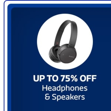 Headphones & Speakers up to 75% Off