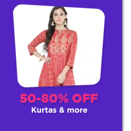 Min.50% Off on Kurtas & More