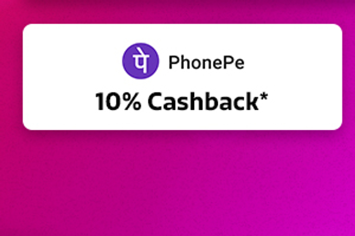 10% Cashback* from PhonePe