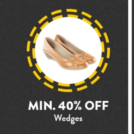 Wedges at min.40% Off