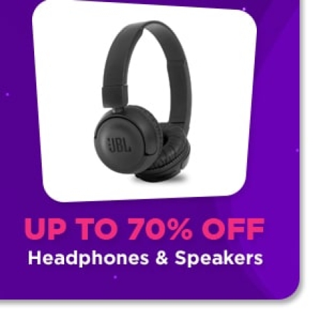 Headphones & Speakers up to 70% Off