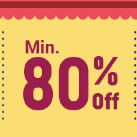 Min.80% Off