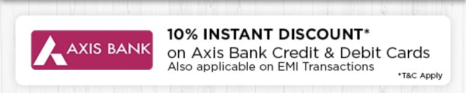 Axis Bank, 10% Instant Discount