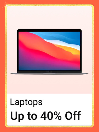 Laptops Upto 40% Off