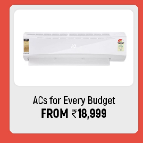 ACs for Every Budget Rs.18,999