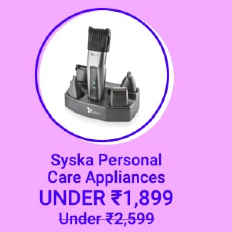 Syska Personal Care Appliances under Rs.1899