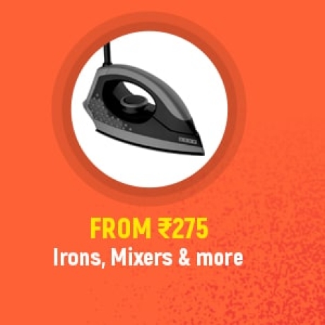 Iron, Mixers & More from Rs.275