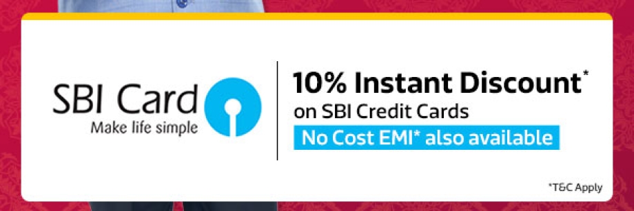 Get 10% Instant Discount* from SBI