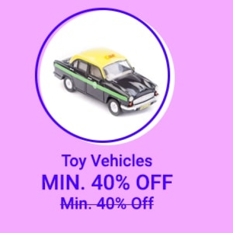 Toy Vehicle at Min.40% Off