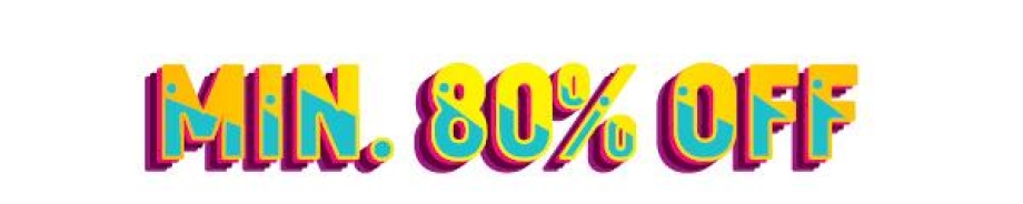 Min.80% Off