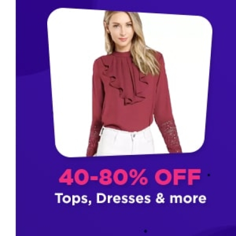 Tops, Dresses & More up to 80% Off