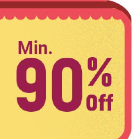 Min.90% Off