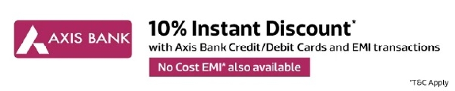 10% Instant Discount with Axis Bank