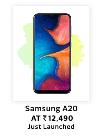 Samsung A20 at Rs.12,490