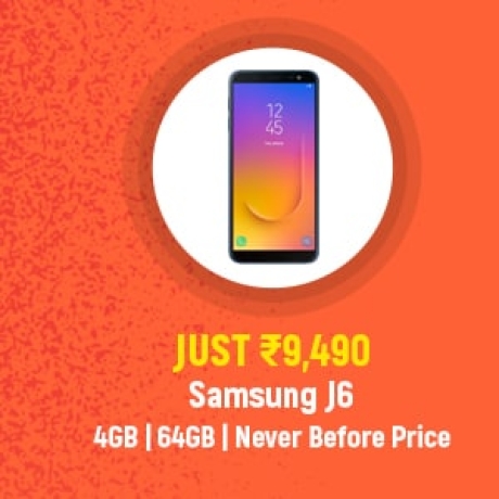 Samsung J6 just Rs.9,490