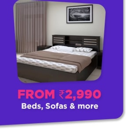 Beds, Sofas & More from Rs.2,990