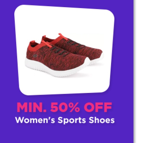 Min.50% Off on Women's Sports Shoes