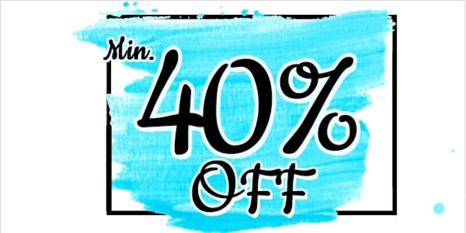 Min.40% Off