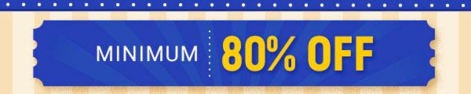 Min.80% Off