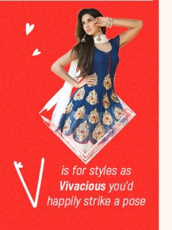 V is for styles as Vivacious