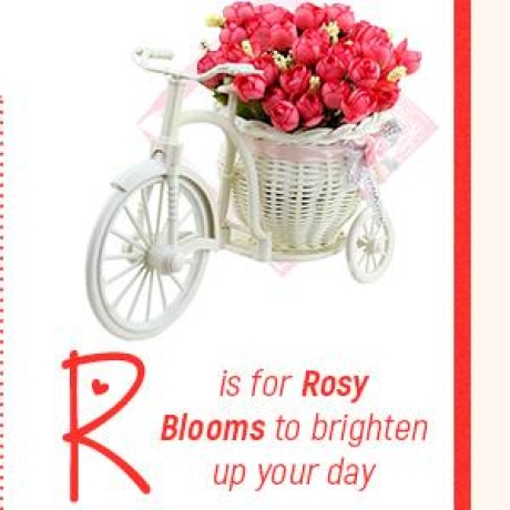 R is for Rosy Blooms