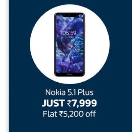 Nokia 5.1 Plus just Rs.7,999