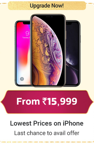 iPhone from Rs.15,999 >