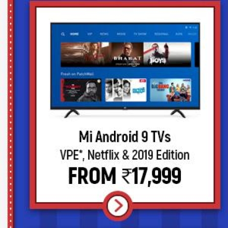 Mi Android 9 TVs From ₹17,999