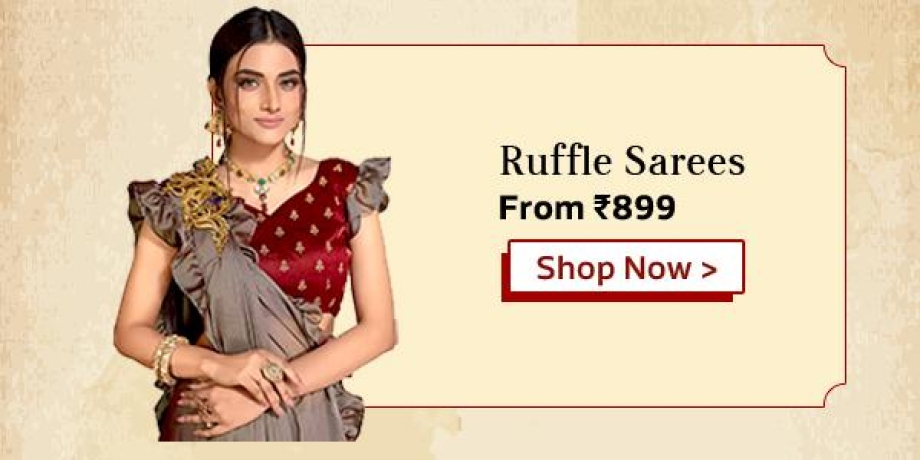 Ruffle Sarees