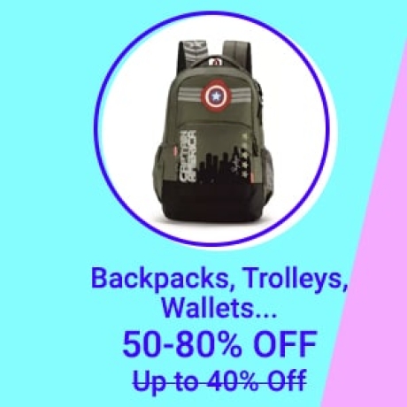 Backpacks upto 80% Off