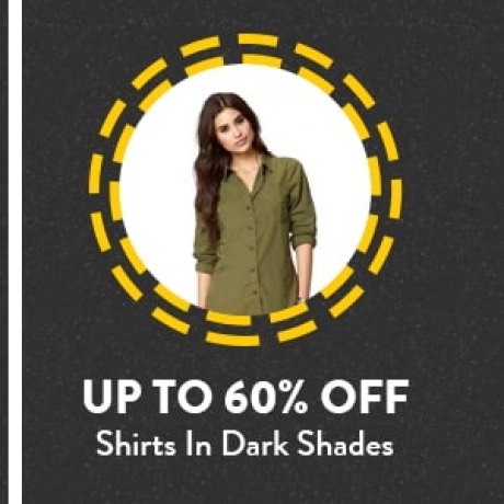 Shirts in Dark Shades up to 60% Off