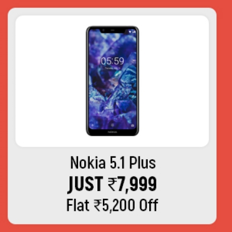 Nokia 5.1 Plus just Rs.7,999