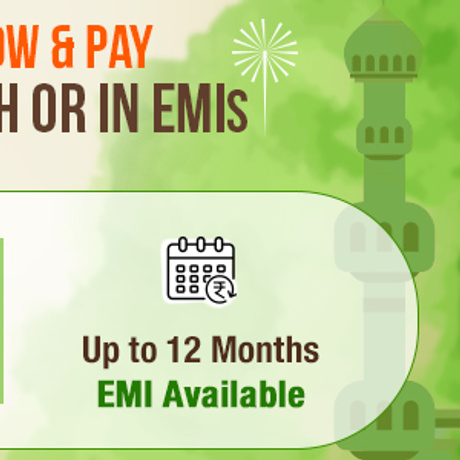 Upto 12 Months EMI Available