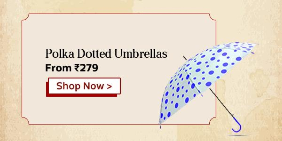 Polka Dotted Umbrella