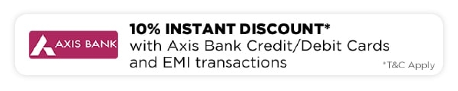 10% Instant Discount with Axis Bank Cards
