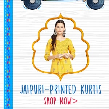 Jaipuri Printed Kurtis