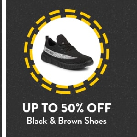 Black & Brown Shoes up to 50% Off