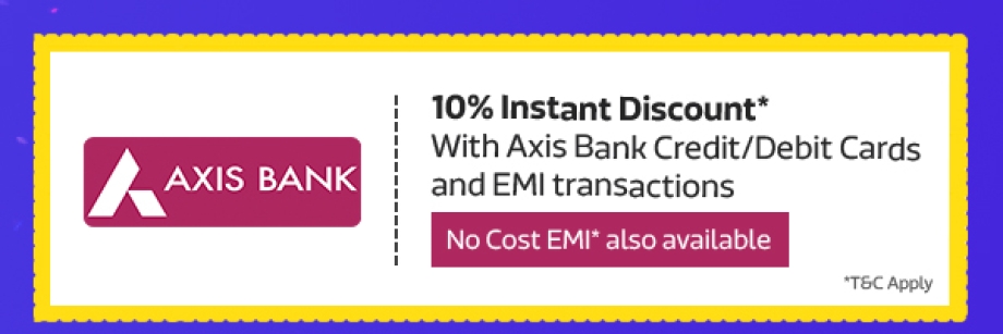 Get 10% Cashback* from Axis Bank