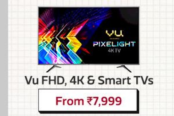 VU FHD, 4k % Smart TVs