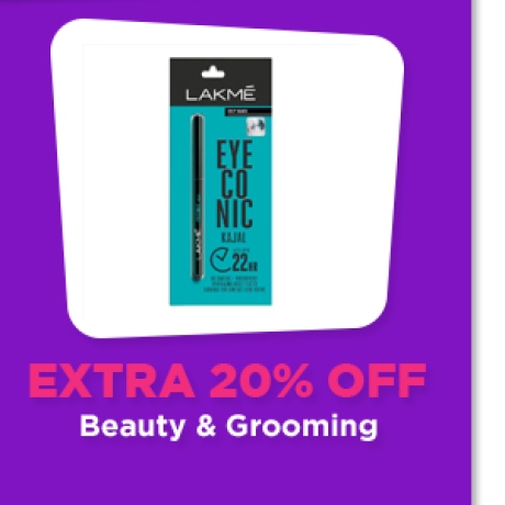 Extra 20% off on Beauty & Grooming