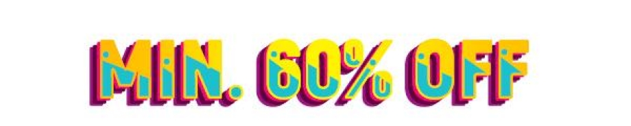 Min.60% Off