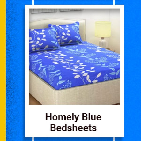 Homely Blue Bedsheets