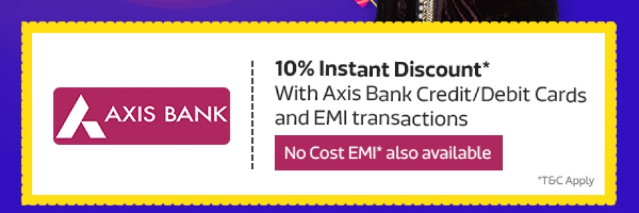 10% Instant Discount with Axis Bank Cards