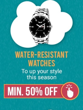 Water Resistant Watches Min.50% Off