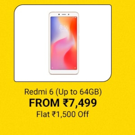 Redmi 6 From Rs.7,499