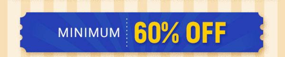 Min.60% Off