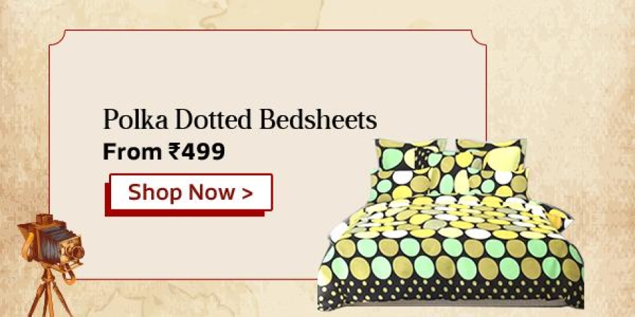 Polka Dotted Bedsheets