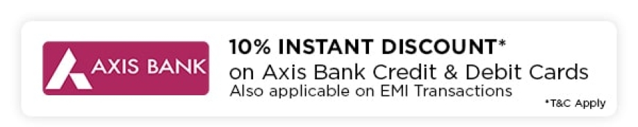 Axis Bank, 10% Instant Discount