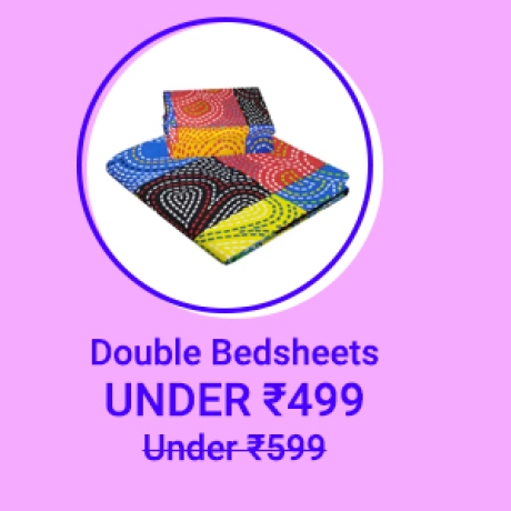 Double Bedsheets under Rs.499