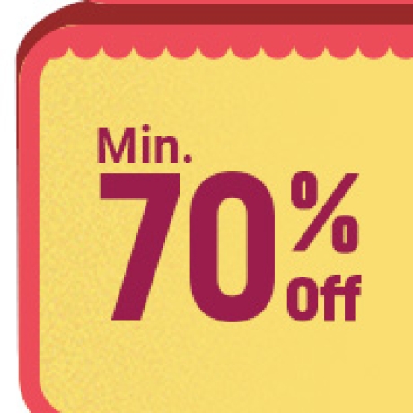 Min.70% Off